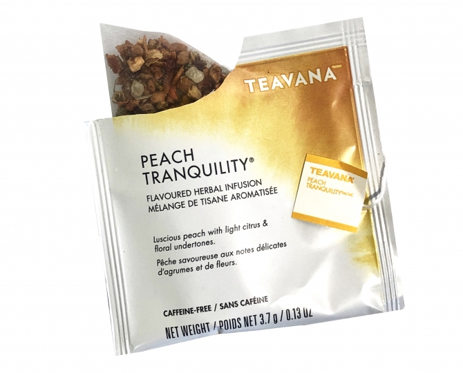 Peach Tranquility Teavana Starbucks Tea Sachet