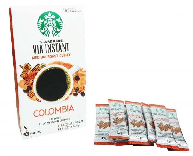 Starbucks Via Colombia Instant Coffee 8ct Pack