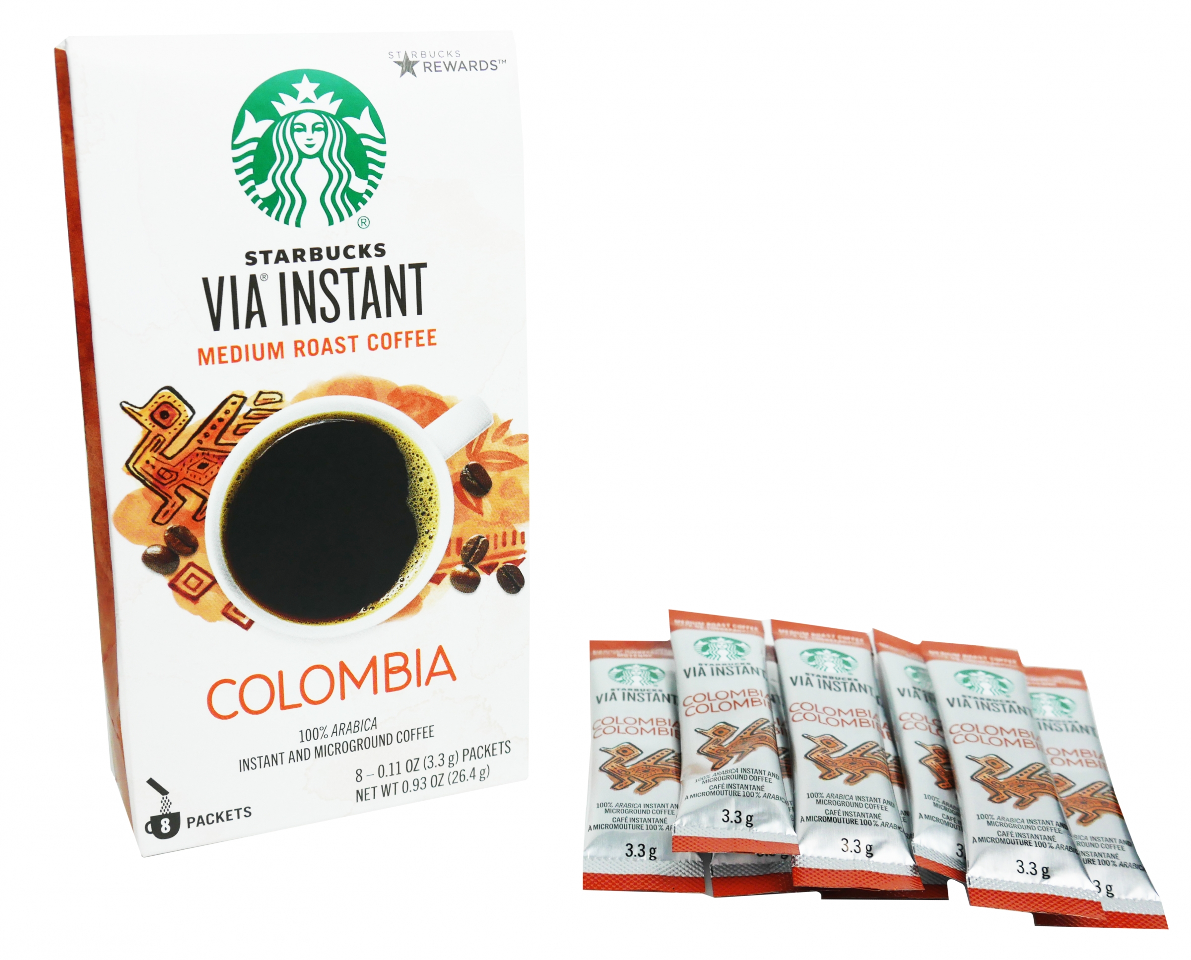 Starbucks via colombia instant coffee 8 pack