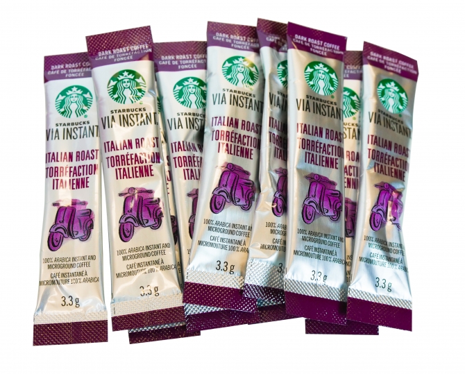Starbucks Via Italian Roast Instant Coffee 50 Pack Pouches